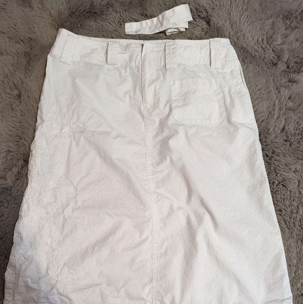 Y2k Dynamite Off-White Skirt